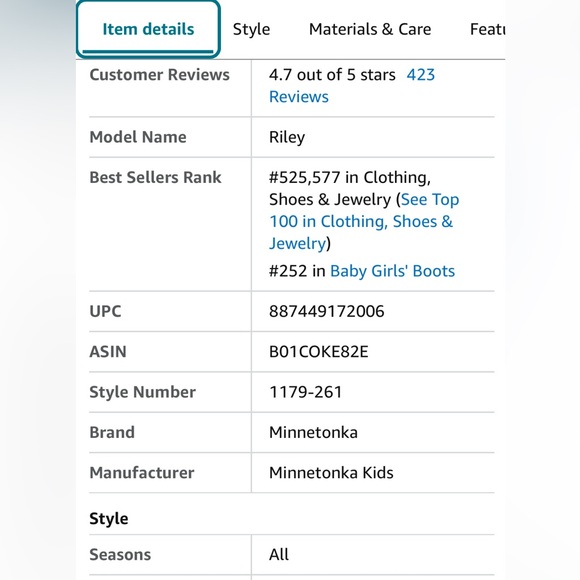 NIB Minnetonka ๐ Riley Bootie purple moccasin infant size 2 - Picture 9 of 14